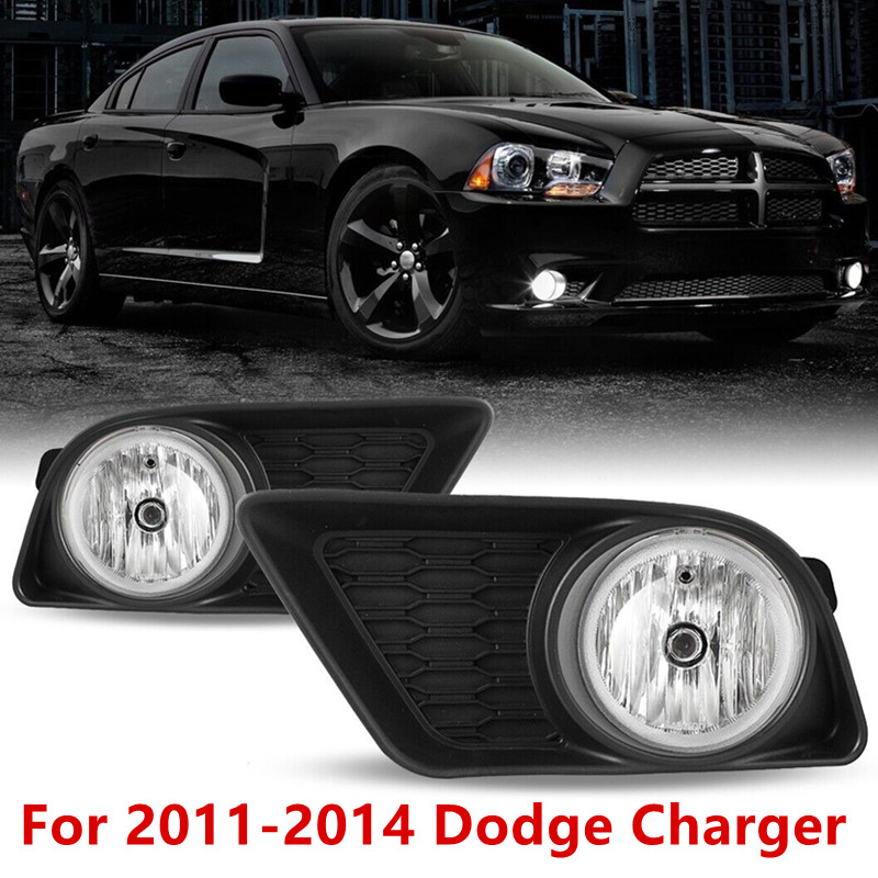 Model Kit Dodge Charger - 2 個ダッジチャージャー 2011-2014 フォグライトフロントバンパーランプ + 配線
