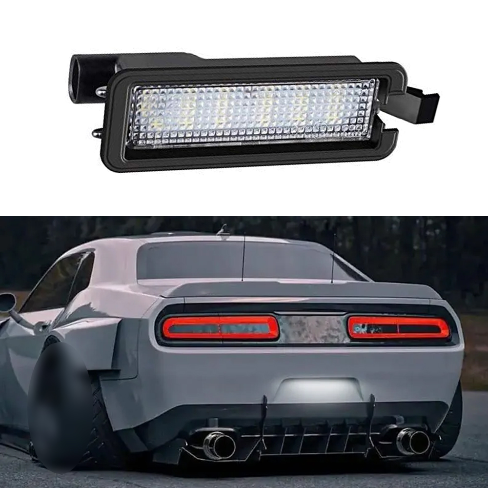 Model Kit Dodge Charger - LED ナンバープレートライトダッジチャージャーチャレンジャークライスラー 300 パシフィカジープコンパス ABS 12V