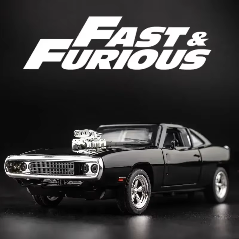 Model Kit Dodge Charger - ダッジチャージャー1970チャージャーアロイカーモデル、クラシックマッスルカーコレクション、子供向けおもちゃ、1:32
