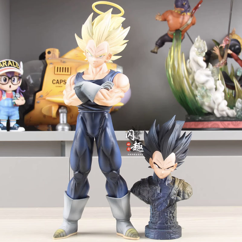 Model Kit Vegito - YJ魔人ベジータフィギュア（二頭）ドラゴンボールZアクションフィギュア28.5cm漫画スーパーサイヤ人フィギュアおもちゃアニメGKスタチューモデル