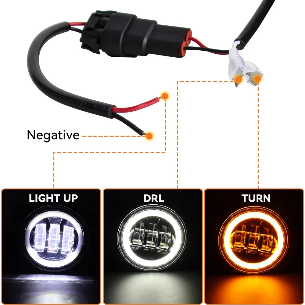 4インチ丸型LEDフロントドライビングフォグライト ホワイト - Model Kit Dodge Charger のレビューと価格