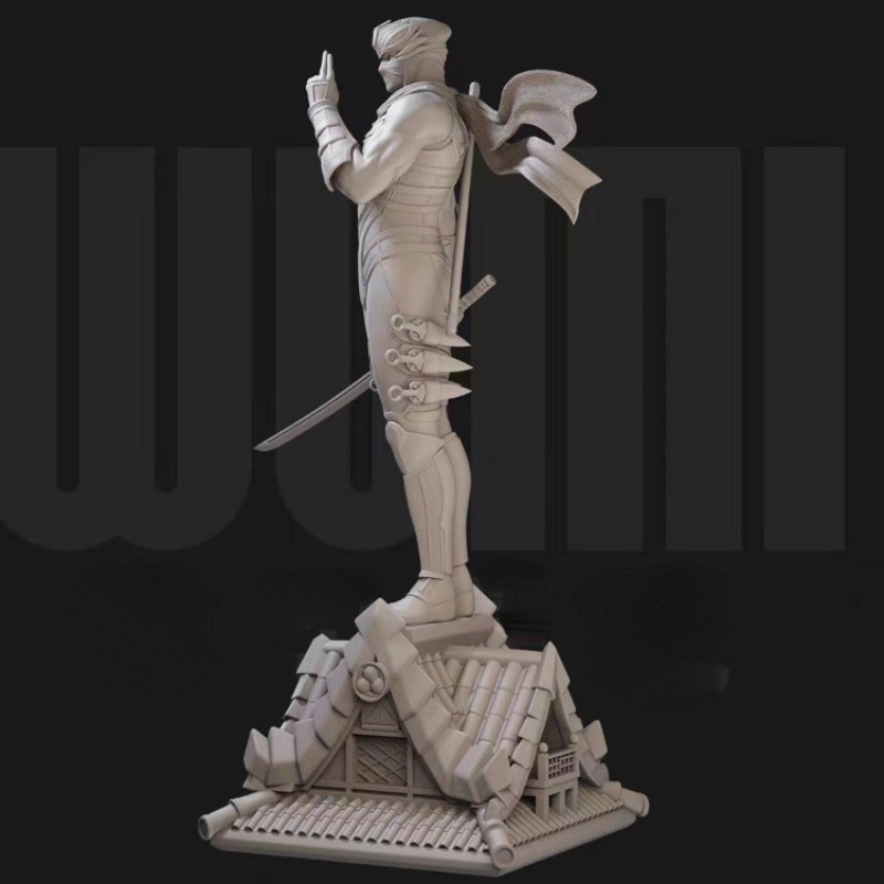 ミニチュア黒衣忍者竜レジンフィギュア,組み立てられたモデルキ - Model Kit Galahad のレビューと価格