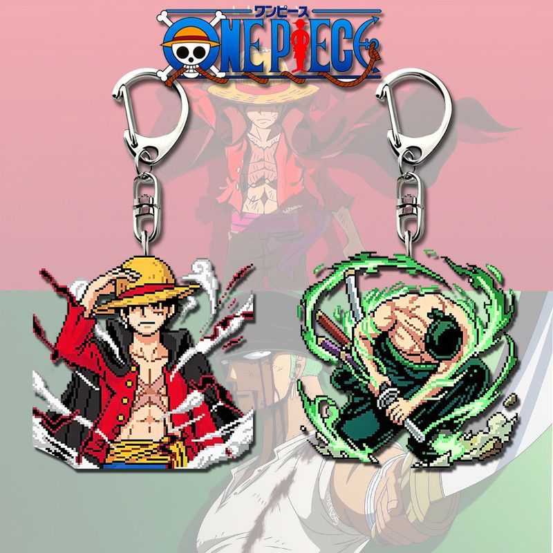 漫画ワンピース ルフィ ゾロ アクリルキーホルダー アニメ周 - Model Kit One Piece のレビューと価格