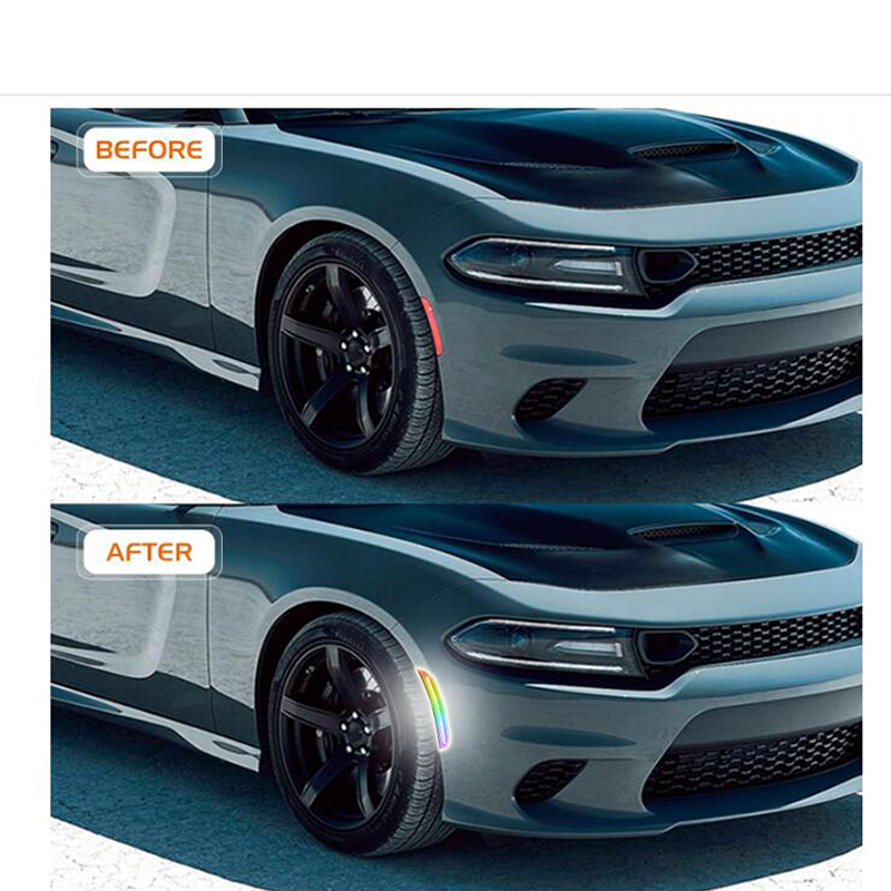 ダッジチャージャー2015-2023用RGB LEDサイドマ - Model Kit Dodge Charger のレビューと価格