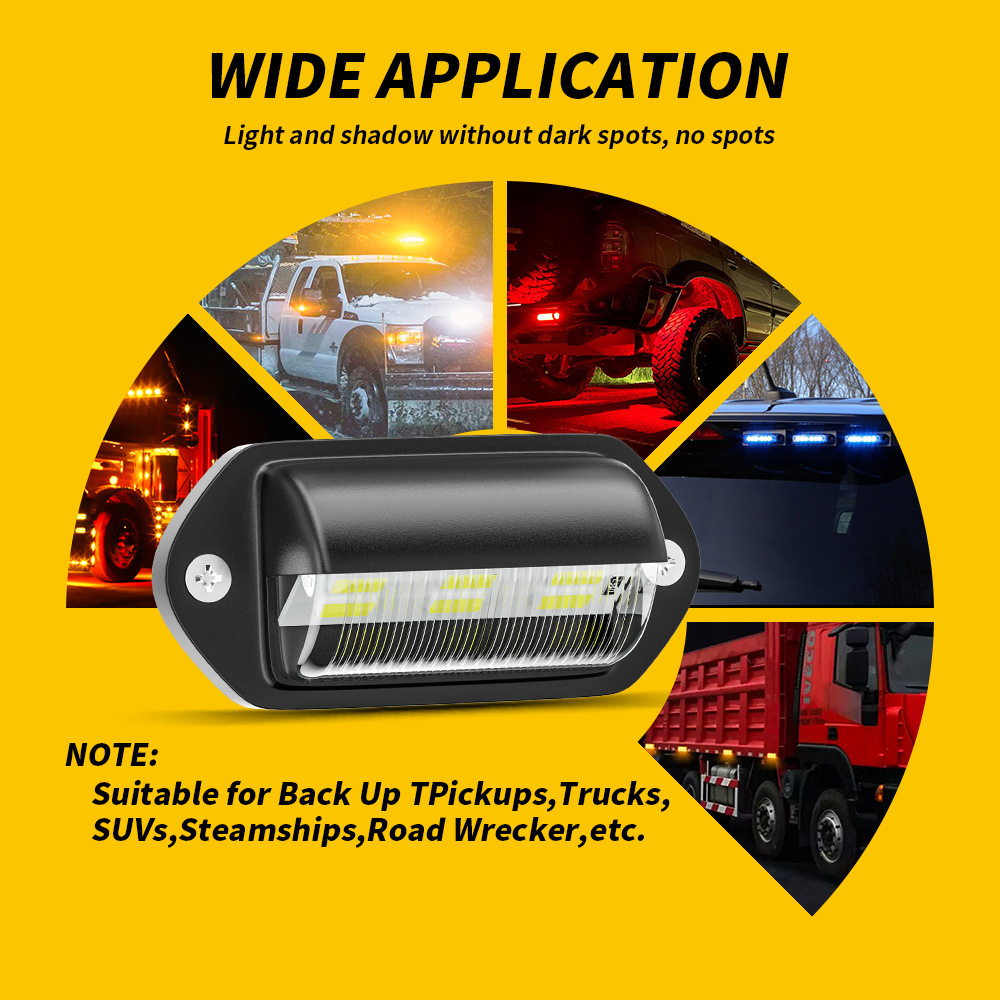 2個入り 6LED 車用ナンバープレートライト 12-24V - Model Kit Land Rover のレビューと価格