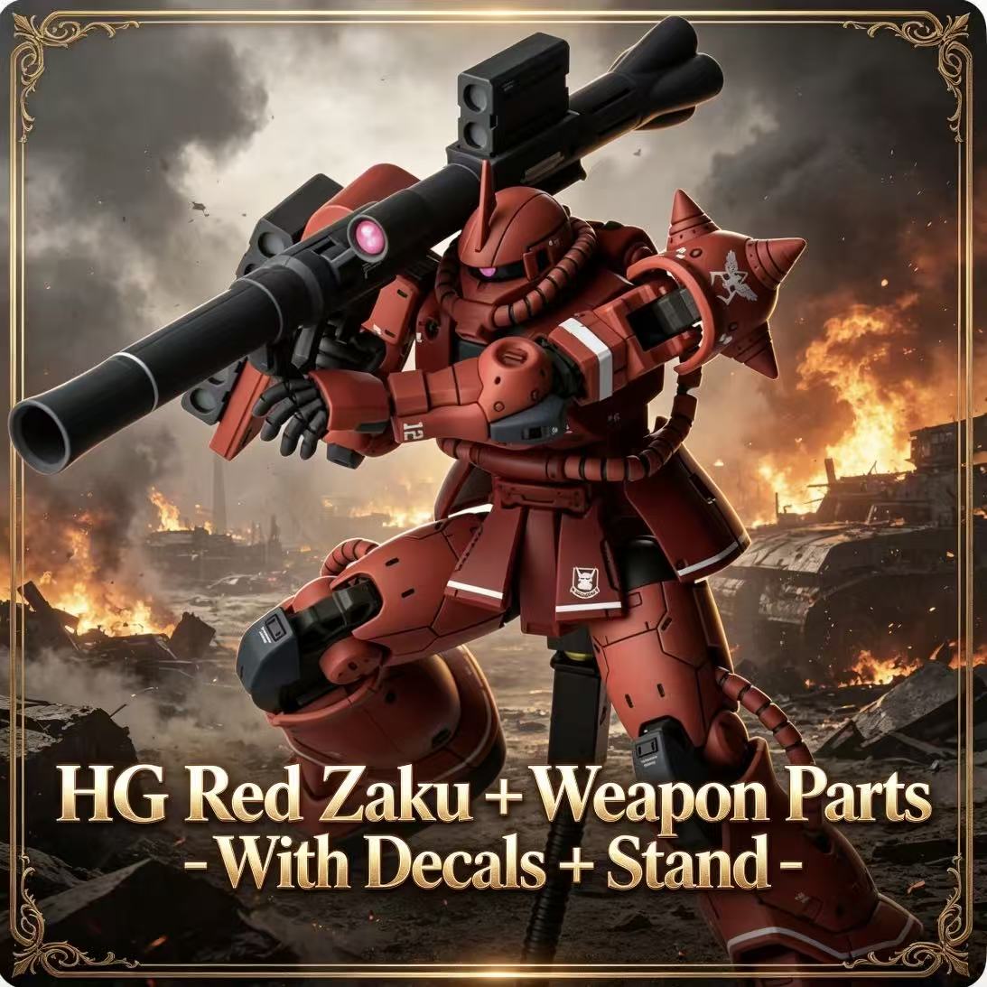 024HG チャーズカスタム オールドタイプ レッドザクI  - Model Kit Zaku のレビューと価格