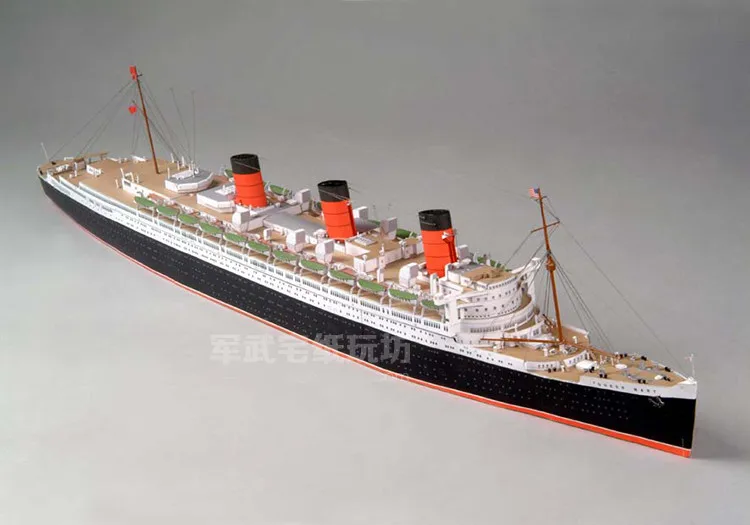 英国のスチーマー紙モデルキット、ロイヤルメール、rms、クイ - Model Kit Queen Mary のレビューと価格